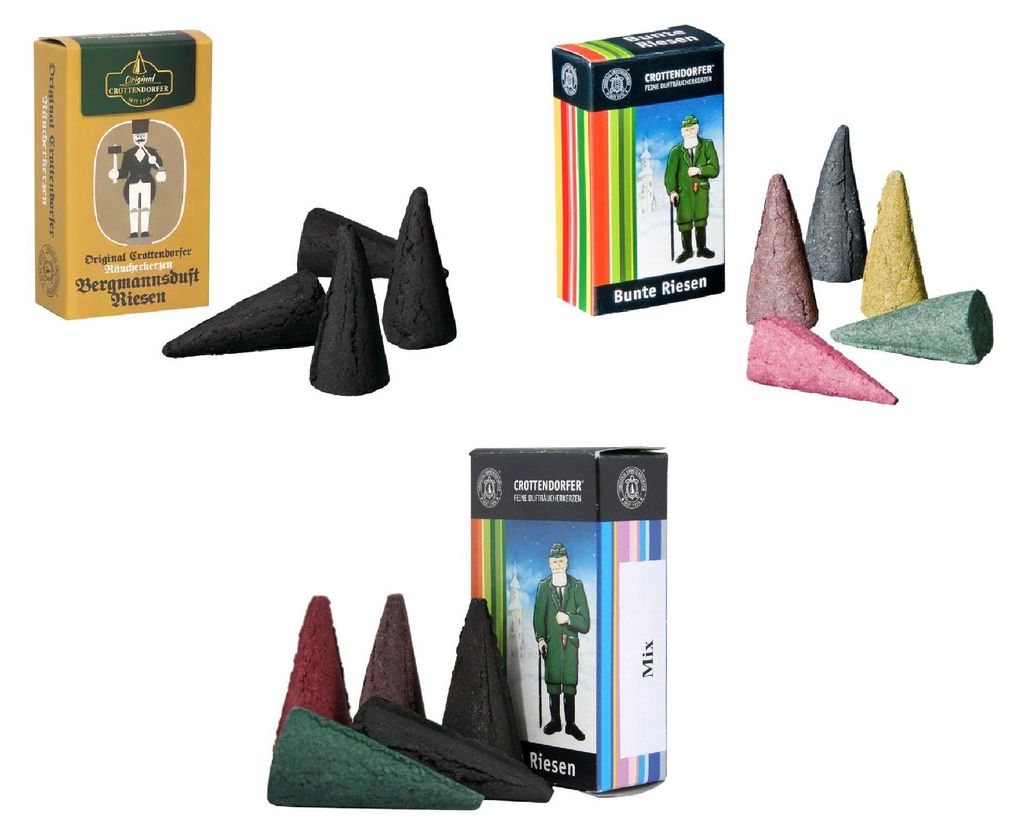 Crottendorfer Räucherkerzen XL-Riesen 3er Set Mix - Produktbild 