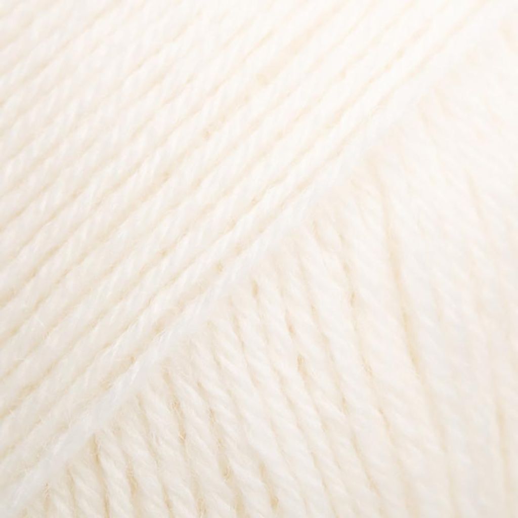 Drops Fabel Uni Color 100 Off White Strickgarn Produktbild 