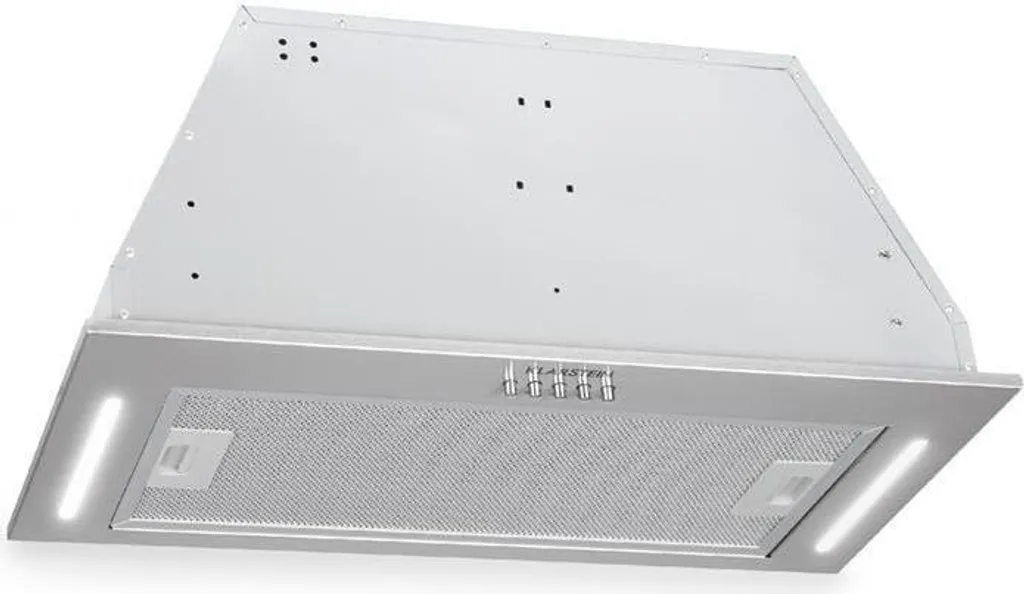 Hotte de cuisine encastrable inox 60cm avec éclairage LED puissant