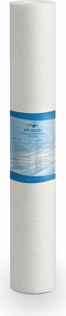 Bellerofonte Sedimentfilter Wasserfilter schmelzgeblasene Filter 20 Zoll 5 Mikron in Polypropylen. Entfernt Sand, Rostpartikel und schwebende Verun...