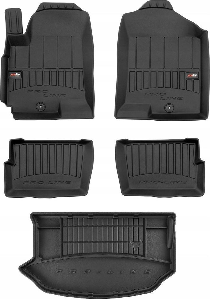 SET 3D Gummifußmatten Kia Soul 1 XL 2008-2013 g