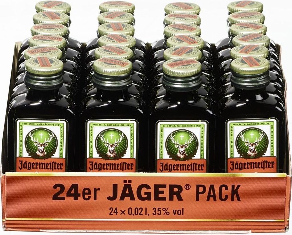 24 x 0,02 l | Jägermeister Kleinflaschen Kräuterlikör Produktbild 