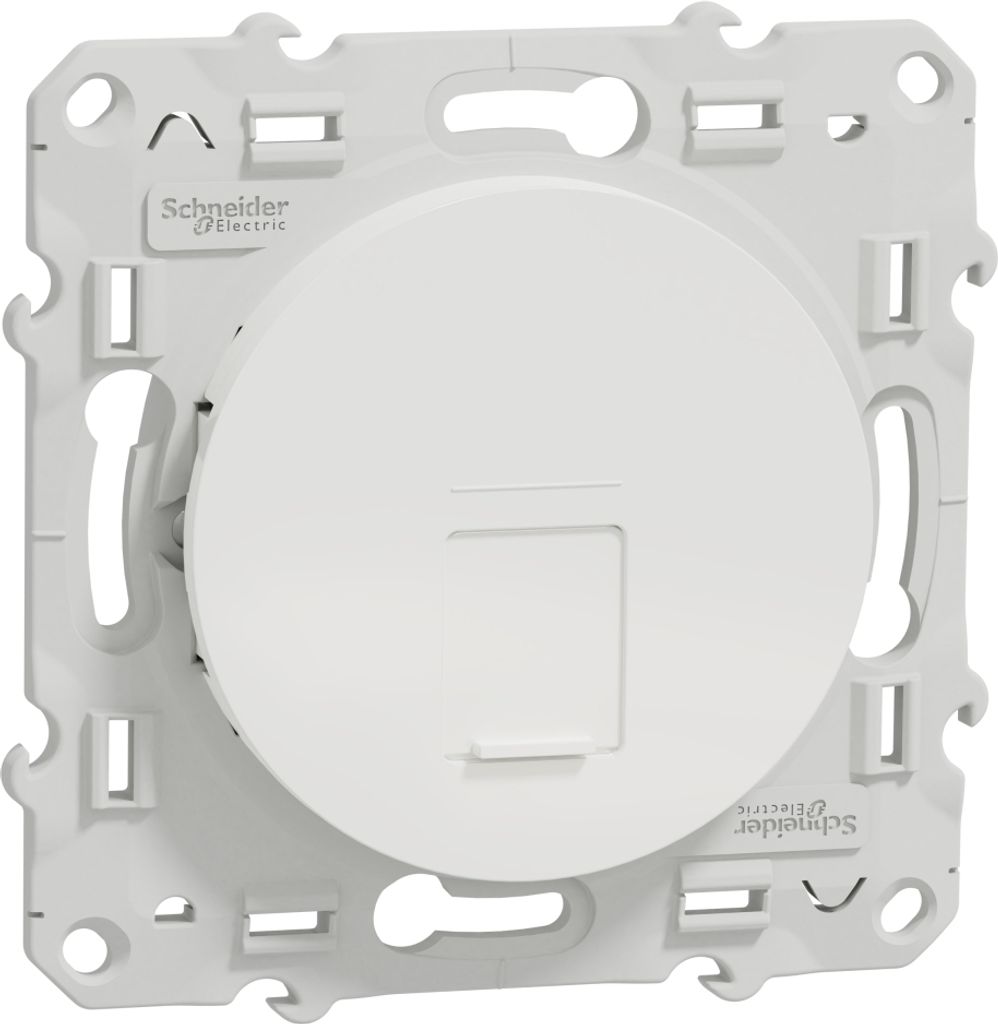 Schneider Electric Stecker Zubehör Netzwerk RJ45 Signal Schutz Weiß Anschluss