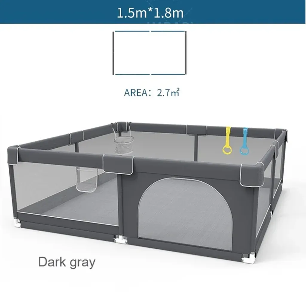 Box Giochi 150x180 Grigio Scuro: Design Funzionale per la Famiglia - 2