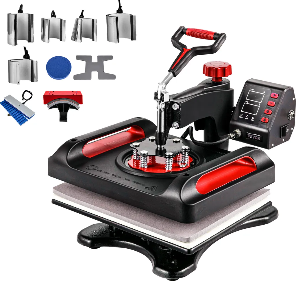 Presse à chaud 11 en 1 de 12x15 pouces avec technologie double tube