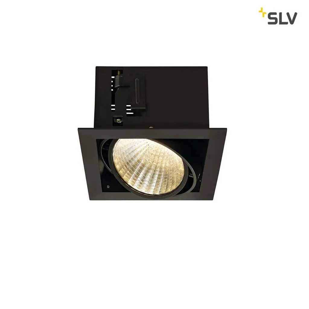 Spot LED 3000K Noir 30 Degrés Kadux SLV 115730 avec Driver Intégré