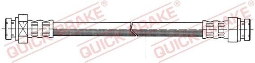 QUICK BRAKE 22.095 Bremsschlauch für SUZUKI Samurai SUV (SJ) Vitara SUV (ET, TA, TD) VITARA Cabrio (ET, TA) Samurai SUV Cabrio (SJ) LJ 80 (OL) VITARA