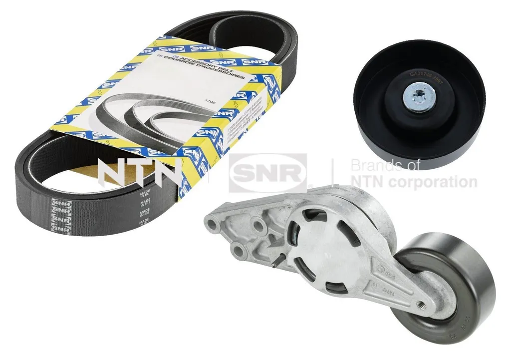 Kit courroie trapézoïdale NTN SNR KA857.46 pour Audi A6 Avant