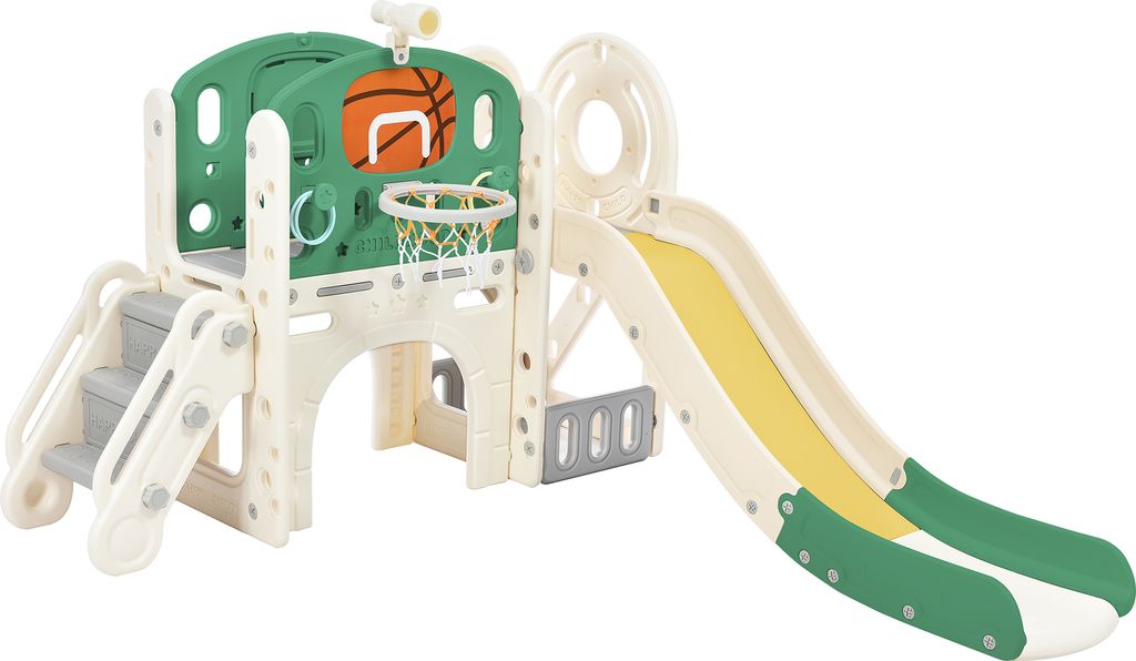Merax 7 in 1 Kinder Rutsche mit Basketballkorb, Wurfring, Produktbild 12