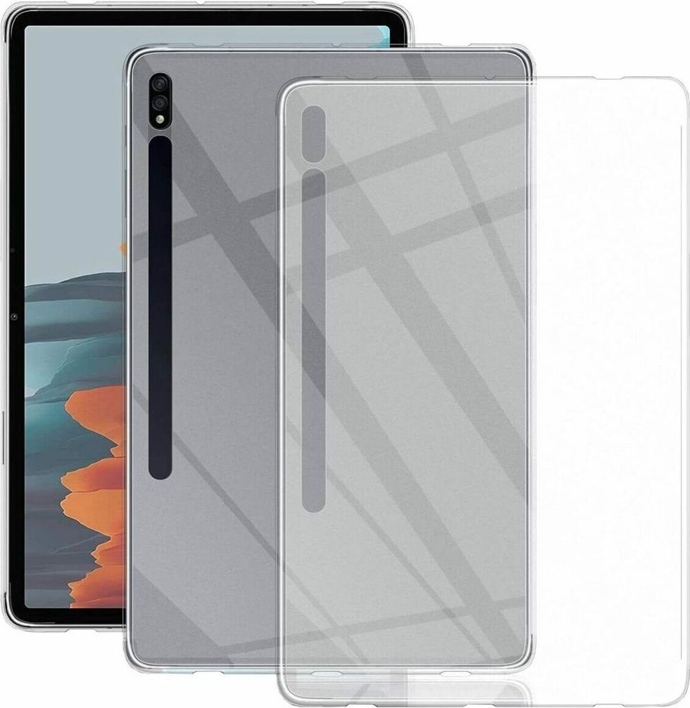 Slim Case Cover kompatibel mit Samsung Galaxy Tab S9 Ultra / S8 Ultra Flexible Silikonhülle Transparent