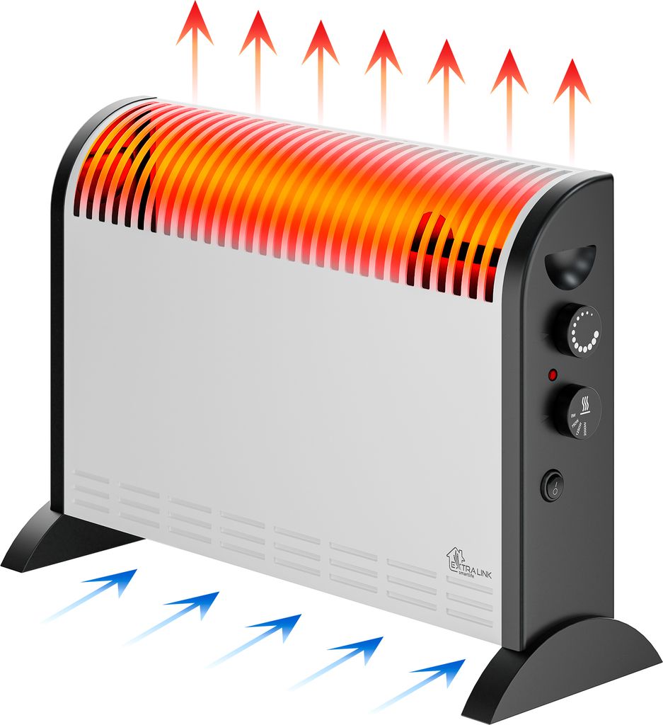 Extralink Konvektorový ohřívač, 2000 W, 3 stupně výkonu, Obrázek produktu 