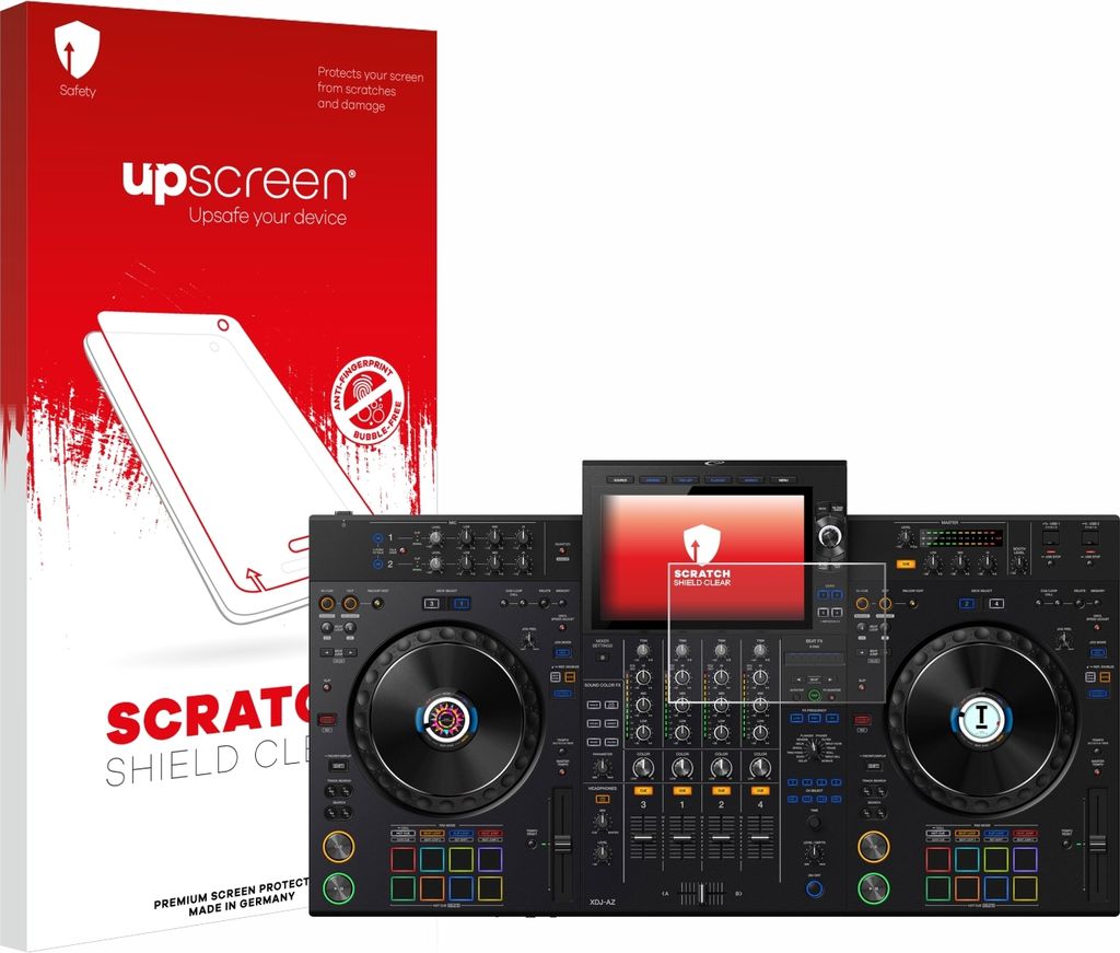 upscreen Schutzfolie für AlphaTheta XDJ-AZ Displayschutz Displayschutzfolie Folie Klar Transparent