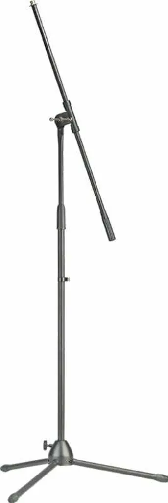 Pied Micro Stagg MIS-0822BK Robuste en Acier Noir avec Trépied Pliable