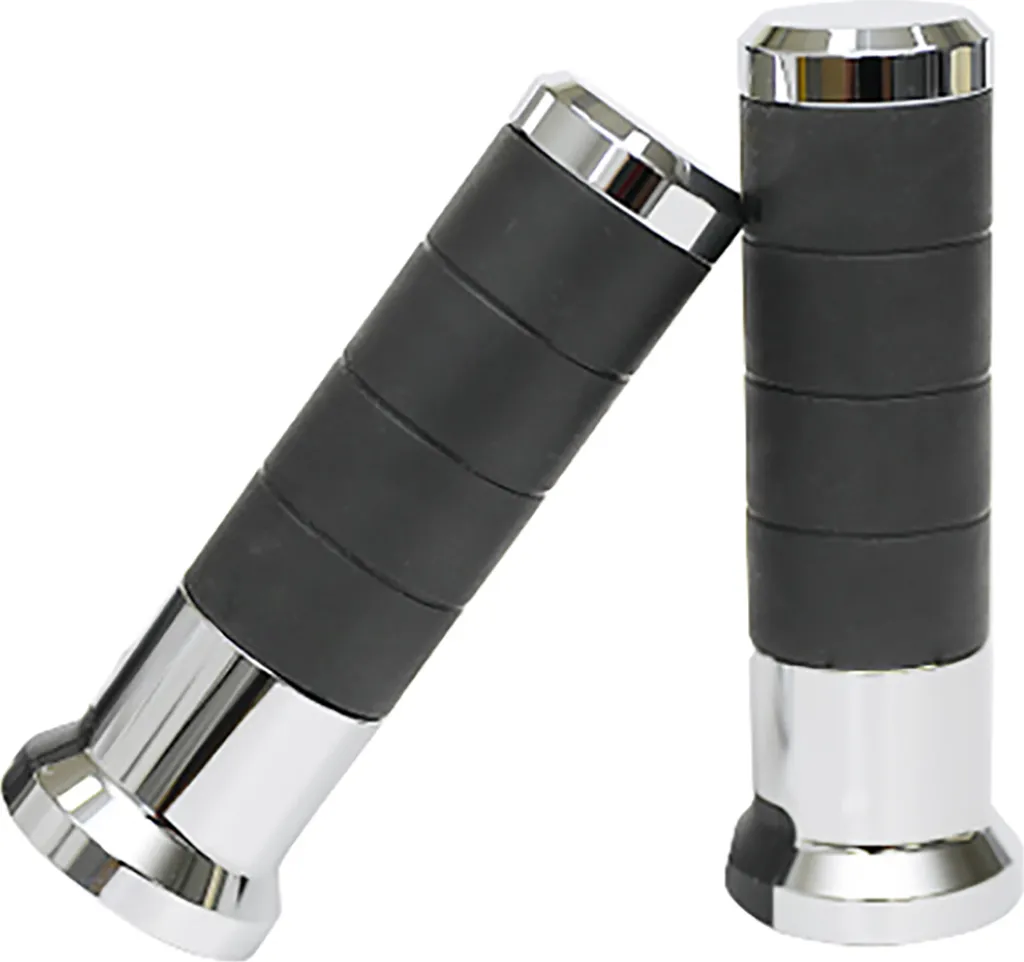 KOSO Titan Impugnature Riscaldate Cromate 7/8" + 1" L=120mm