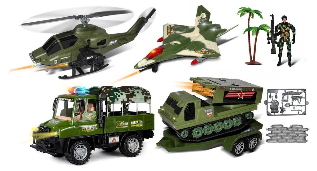 Militärfahrzeug mit Anhänger, 63 cm