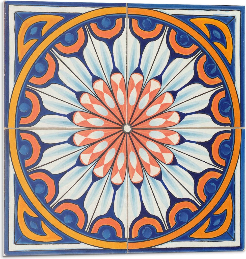 Blumenmuster Mit Details – Selbstklebende Fliesen – Wandverkleidung – Wandpaneel – PVC Fliesen – Vinylflisen – PCV Flisen – Selbstkle...