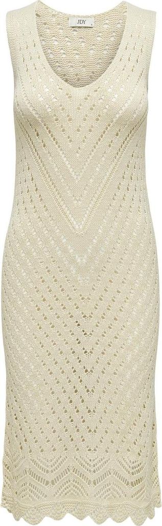 JDY Kleid Locker Leichtes Sommer Basic Midi-Strickkleid Größe: M