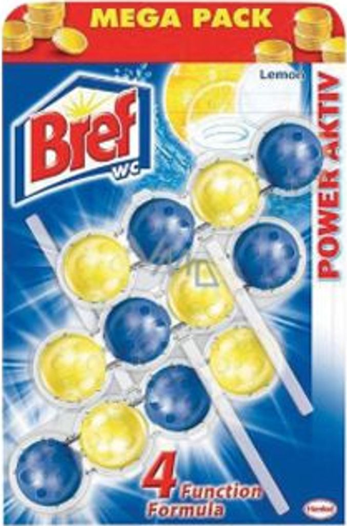 Bref, WC Power Aktiv, WC Suspension, Ocean, 3 x 50 g Obrázek produktu 