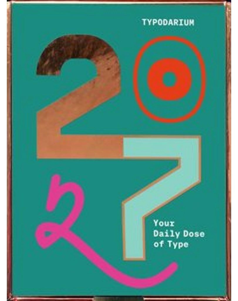Typodarium Kalender 2027 mit Monospace-Schriften und Produktbild 