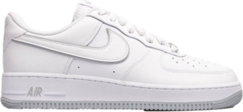 Nike Air Force 1 Low 07 - Herren Sneakers Schuhe Leder Weiß-Grau DV0788-100 , Größe: EU 43 US 9.5