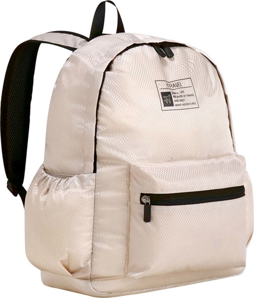 INF Faltbarer Reiserucksack Beige