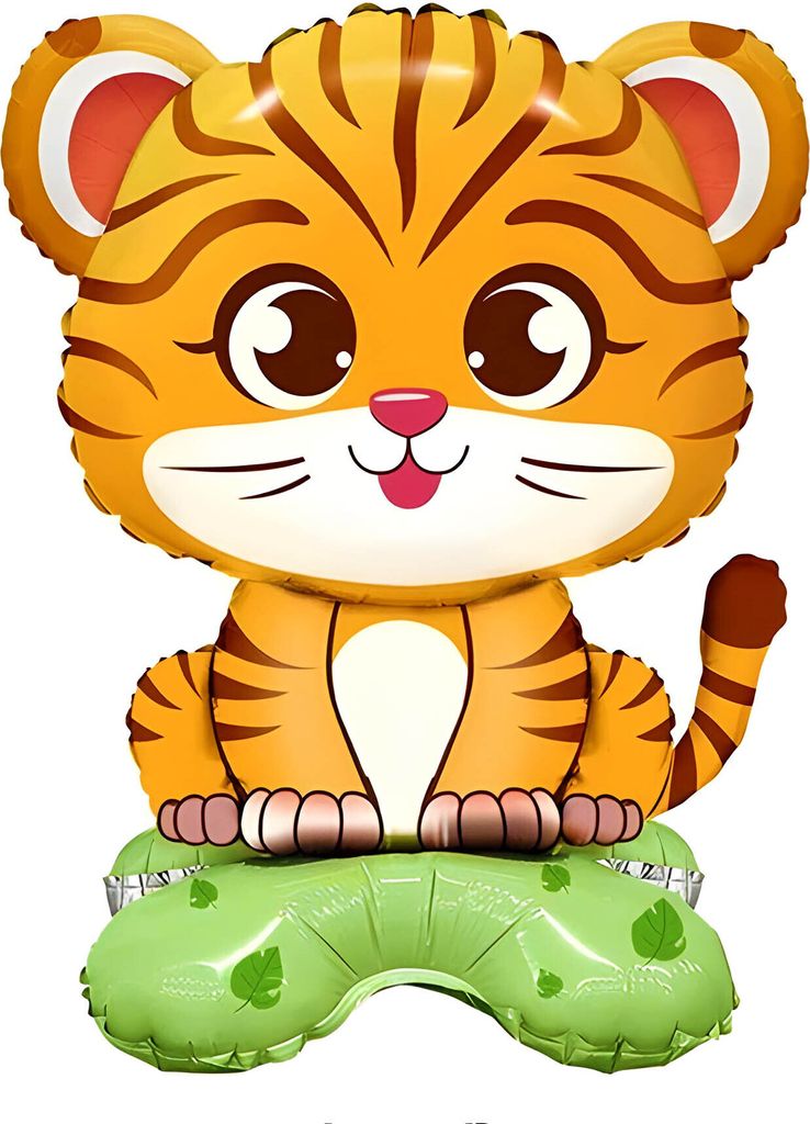 Folienballon Aufsteller 3D, Tiger ca. 42*60 cm