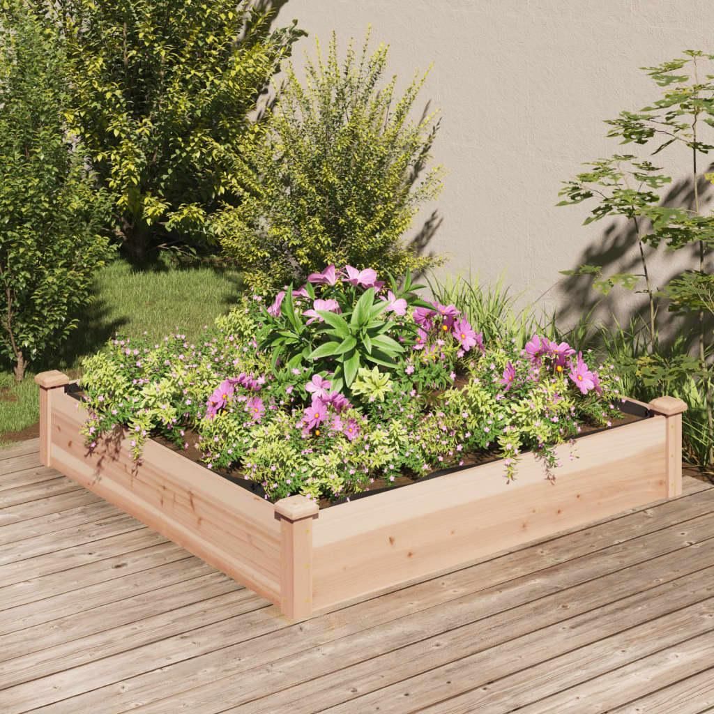 vidaXL Zvýšená posteľ s vložkou 120x120x25 cm Masívne Obrázok produktu 