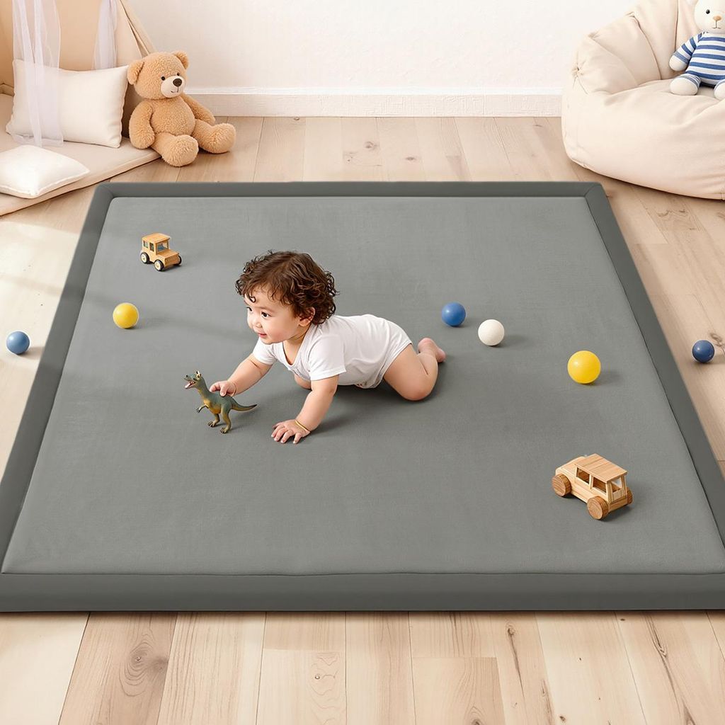 Caveen Baby Spielmatte 127x127cm 3cm Dicke Krabbelmatte Produktbild 