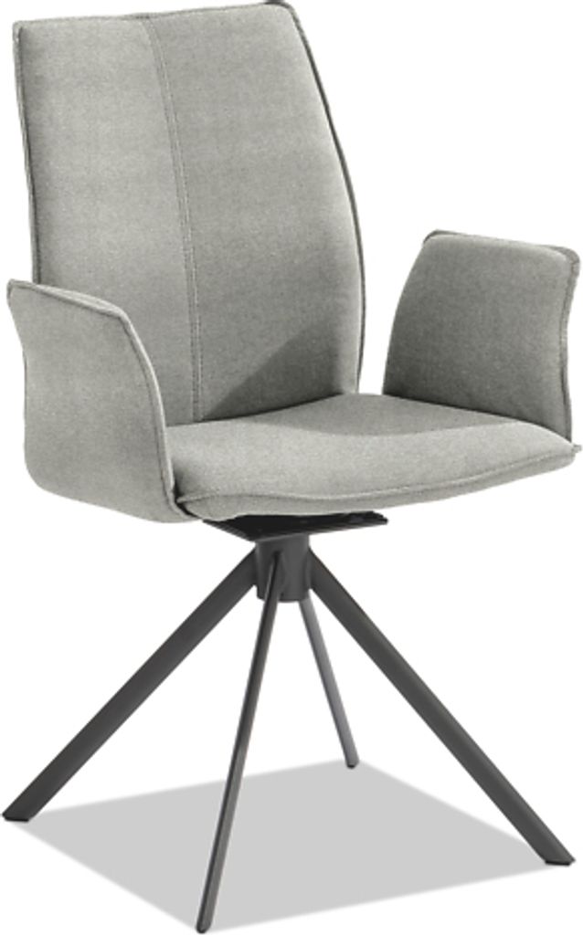 Gartenstuhl Portofinox 58x58 Drehbar Olefin Beige Stativgestell Stahl Anthrazit