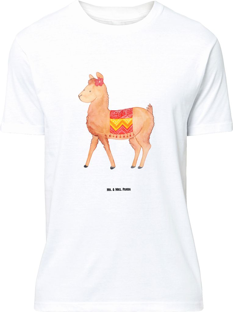 Mr. & Mrs. Panda Größe L T-Shirt Alpaka Stolz - Weiß - Geschenk, Tshirt, mit Spruch, Lama, Shirt