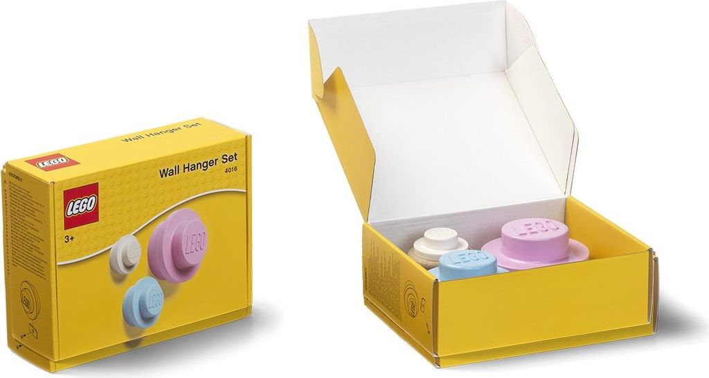 Lego Wall Hangers 3 szt jasnoniebieski, różowy, biały Obrázek produktu 