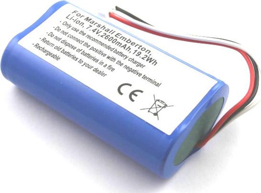 Akku für Marshall Emberton ersetzt C406A2 Li-ion, 7,4V, 2600mAh