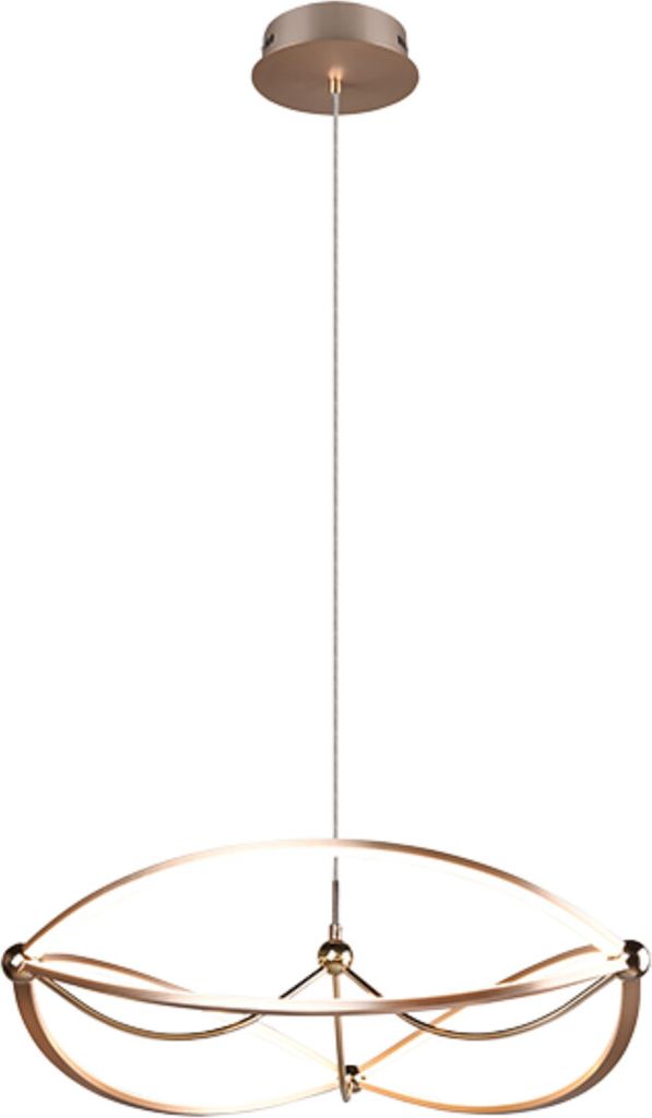 Lampe LED suspendue CHARIVARI gold Trio 321210108 Image du produit 