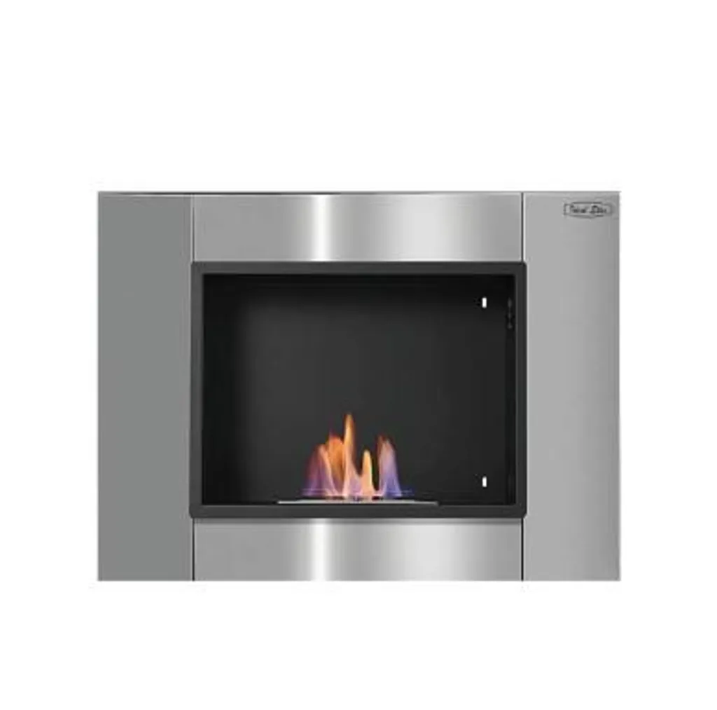 Cheminée bioéthanol SILVER CARDINALE - Brûleur Sécurisé en Acier Inox