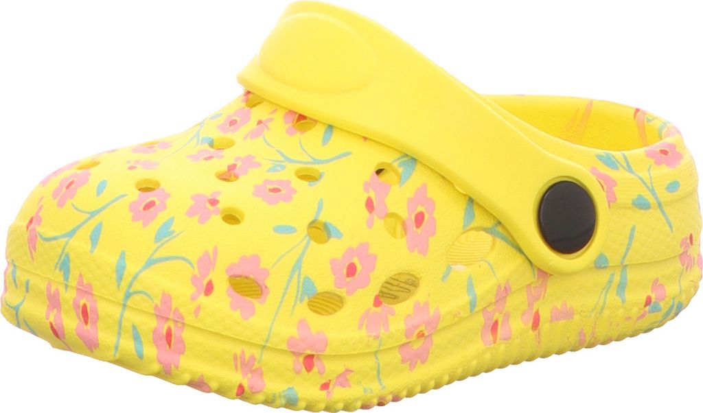 Sneakers Kinder-Badeschuh Blumenmuster Gelb, Farbe:gelb, EU Größe:28