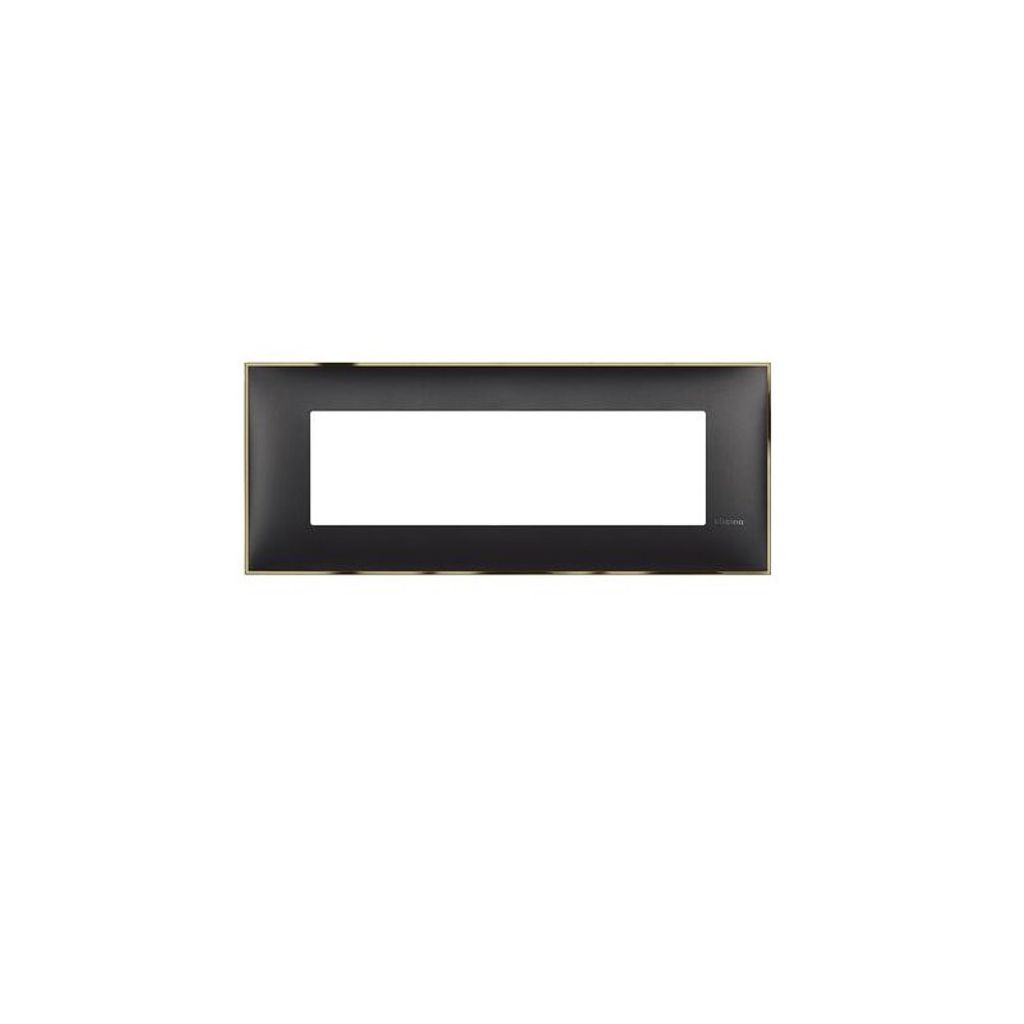 Classia legrand 7 -modularer Rahmen - schwarz mit Gold