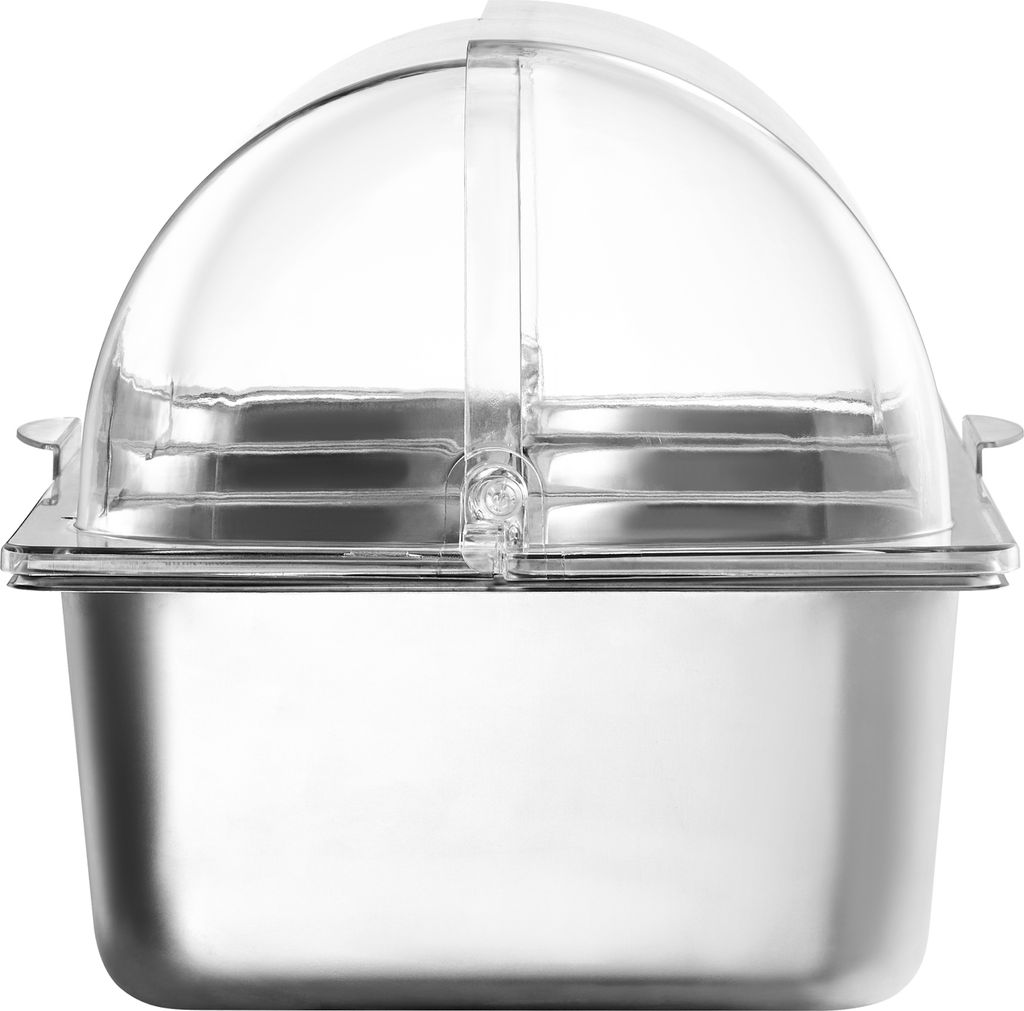 SucceBuy Counter top Lebensmittel-Display-Behälter mit 5-Pan-Gewürzspender-Tablett