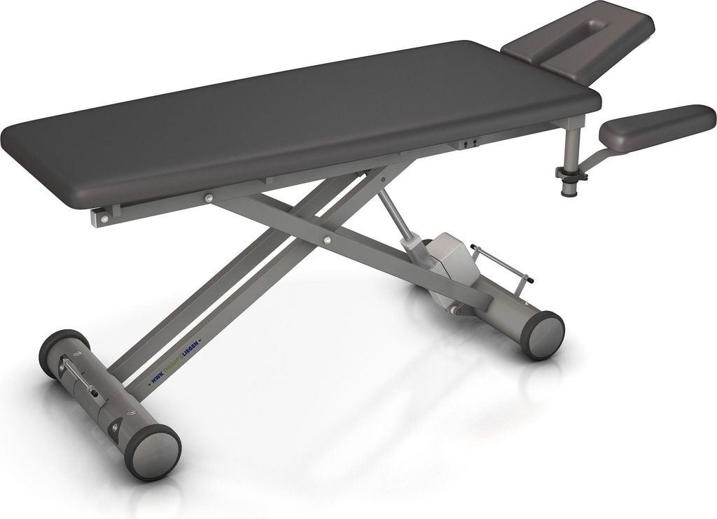 HWK Therapieliegen Elektrische Therapieliege "Solid E4", 65 cm, Anthrazit, Graualuminium