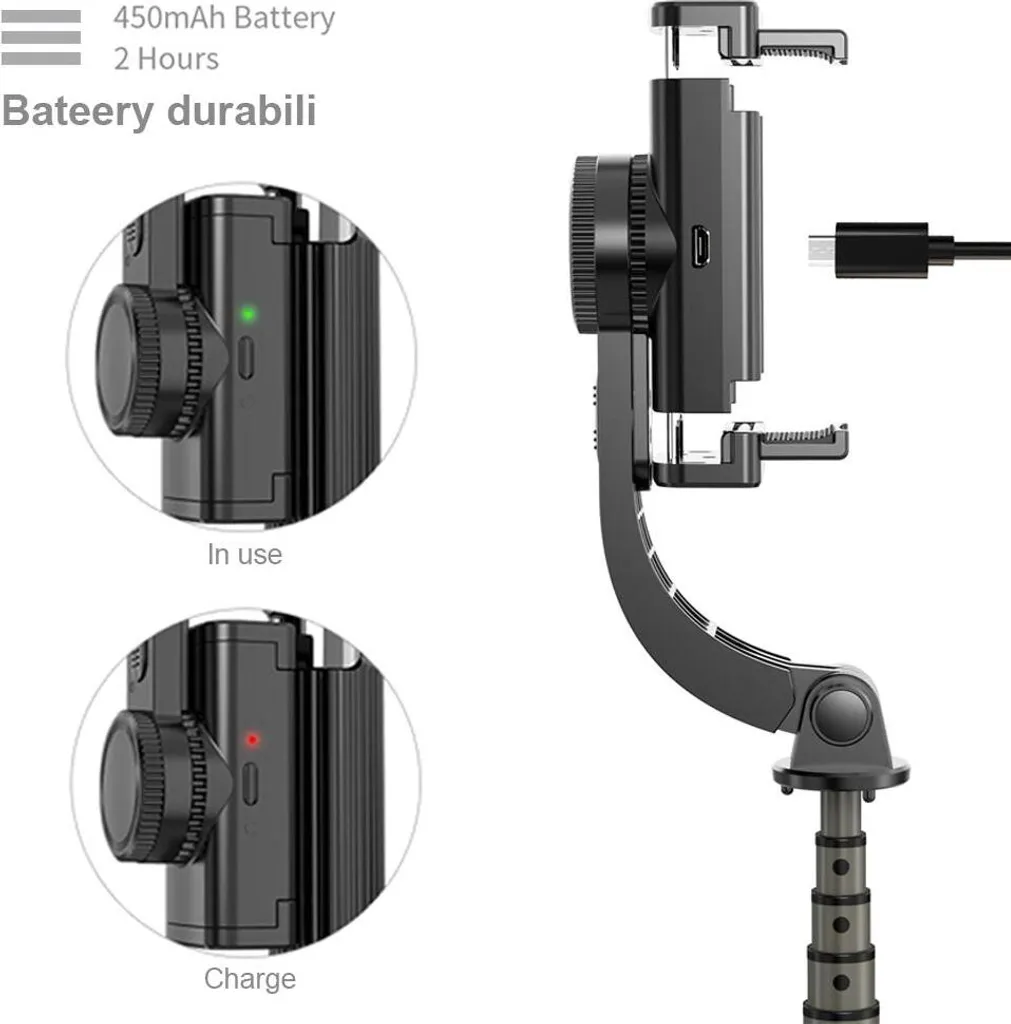 Trépied extensible Selfie Stick Bluetooth 4.0 avec télécommande amovible - 6