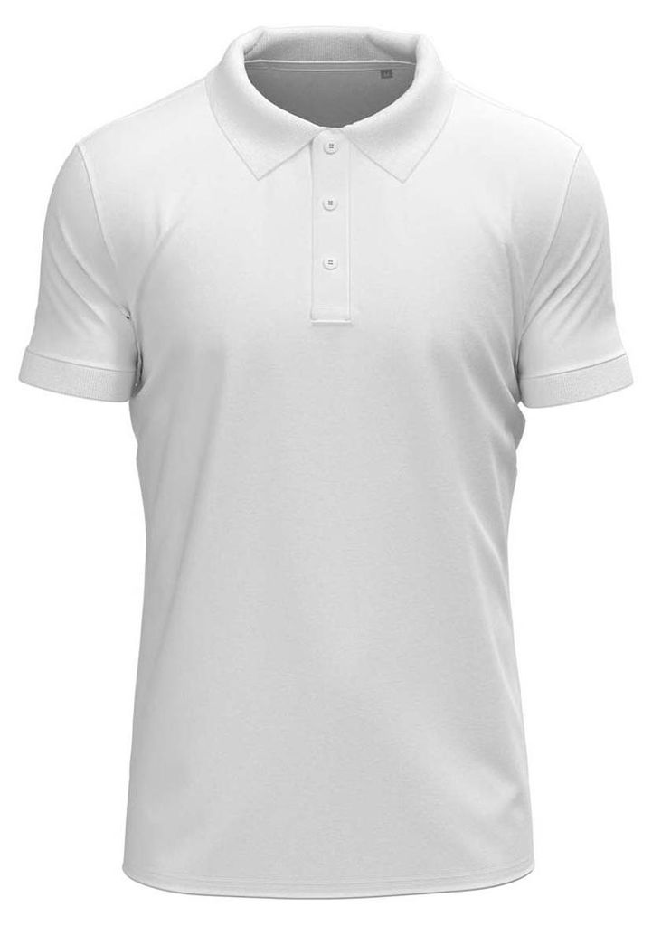 Stedman - Poloshirt für Herren, Stretch LT4090 (L) (Weiß)