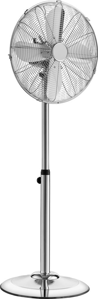 SucceBuy Standventilator φ44,5 cm, leistungsstarker Industrie-Ventilator mit praktischem Griff, 75° Schwenkfunktion, höhenverstellbar von 88,5 b...