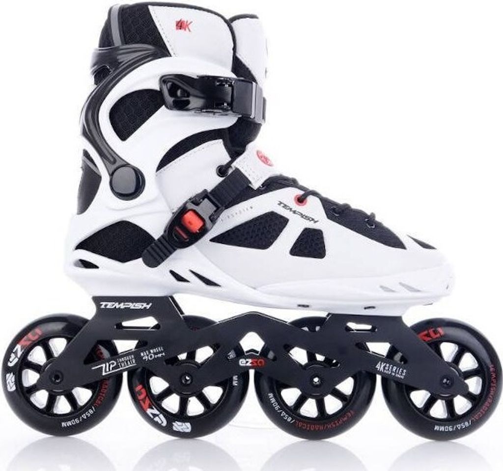 Tempish inline-Skates Ezza 90 softboot 85A weiß/schwarz Größe 39