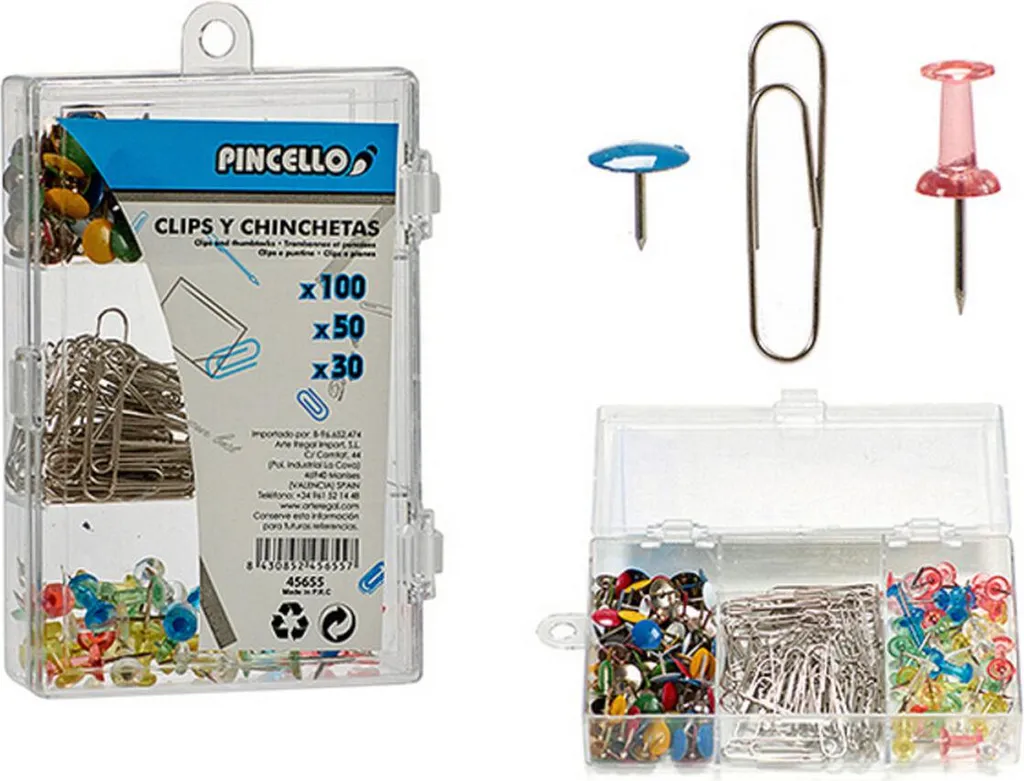 Specifiche Trombones Pincello RL-45655 - Fermagli in Acciaio Gommato