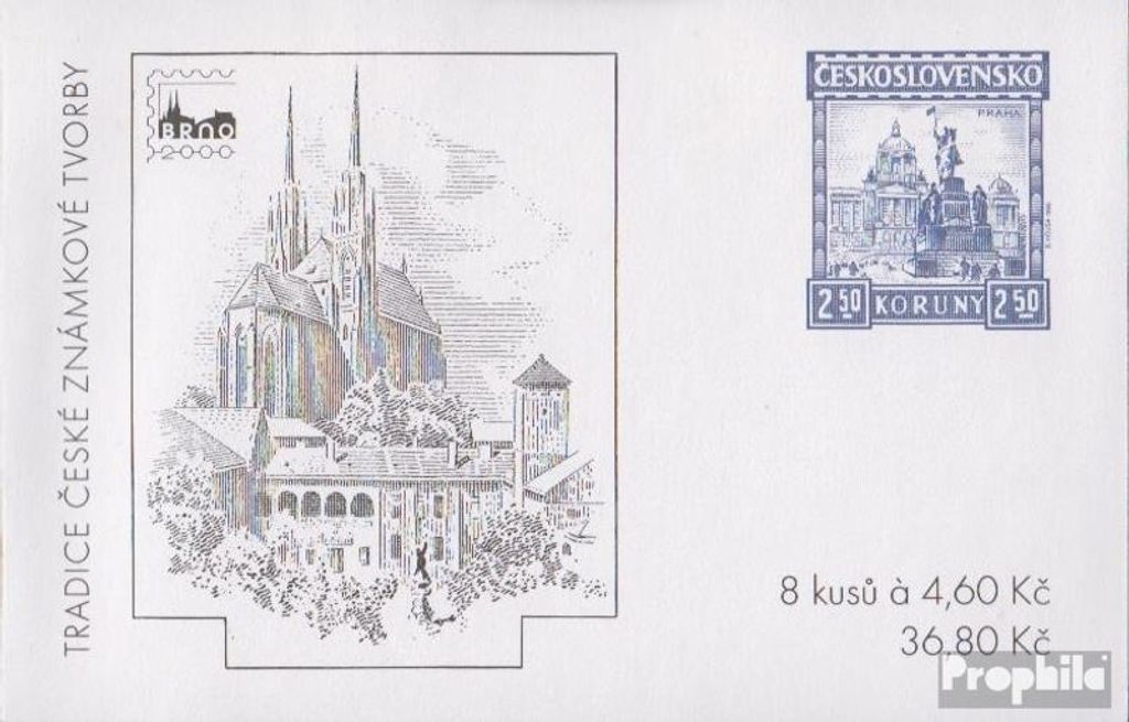 Briefmarken Tschechien 1999 Mi MH64 (kompl.Ausg.) postfrisch Philatelie