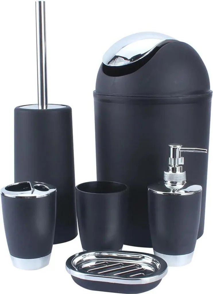 Ensemble d'Accessoires Salle de Bain Complet 8 Pièces Design Moderne - 7