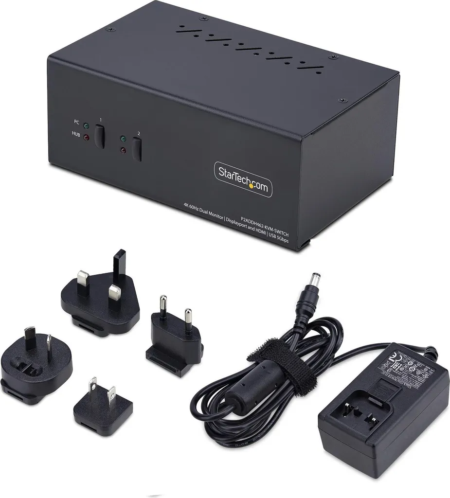 Switch KVM Double Moniteur DP HDMI 4K USB 3.0 - StarTech.com 5Gbps