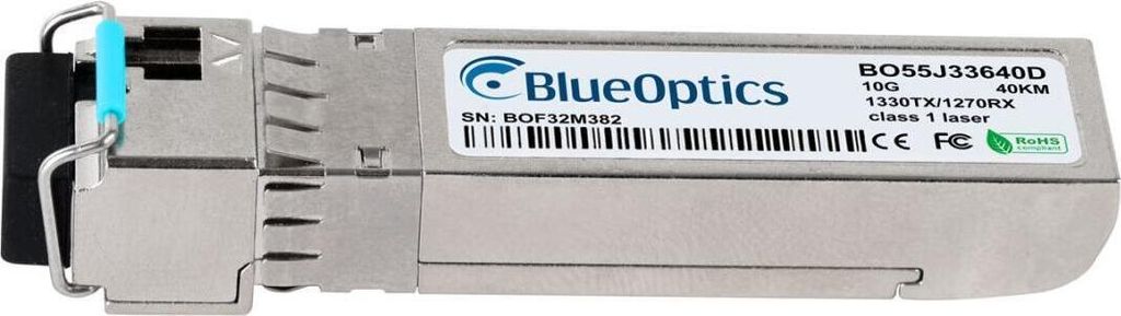 BlueOptics 3887-BO, Faseroptik, 10000 Mbit/s, SFP+, LC, BX-D, 40000 m