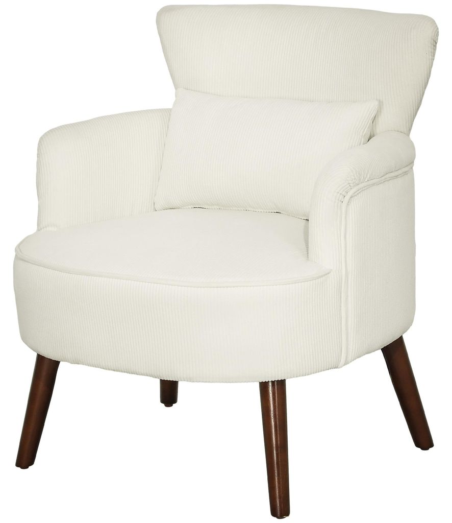 HOMCOM fauteuil met rugleuning en afgeronde armleuningen, Productafbeelding 