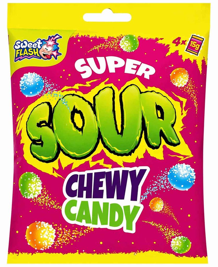 Caramelle gommose super acide Kaubonbons 60 g Immagine del prodotto 