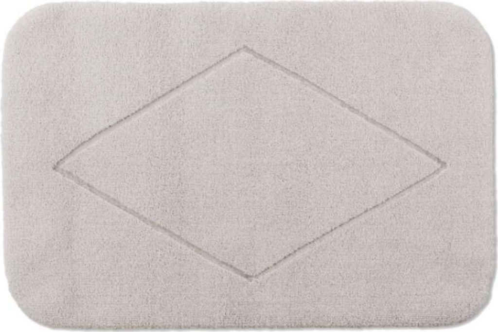 Rhomtuft Badteppich Raute Farbe perlgrau 55x60 cm